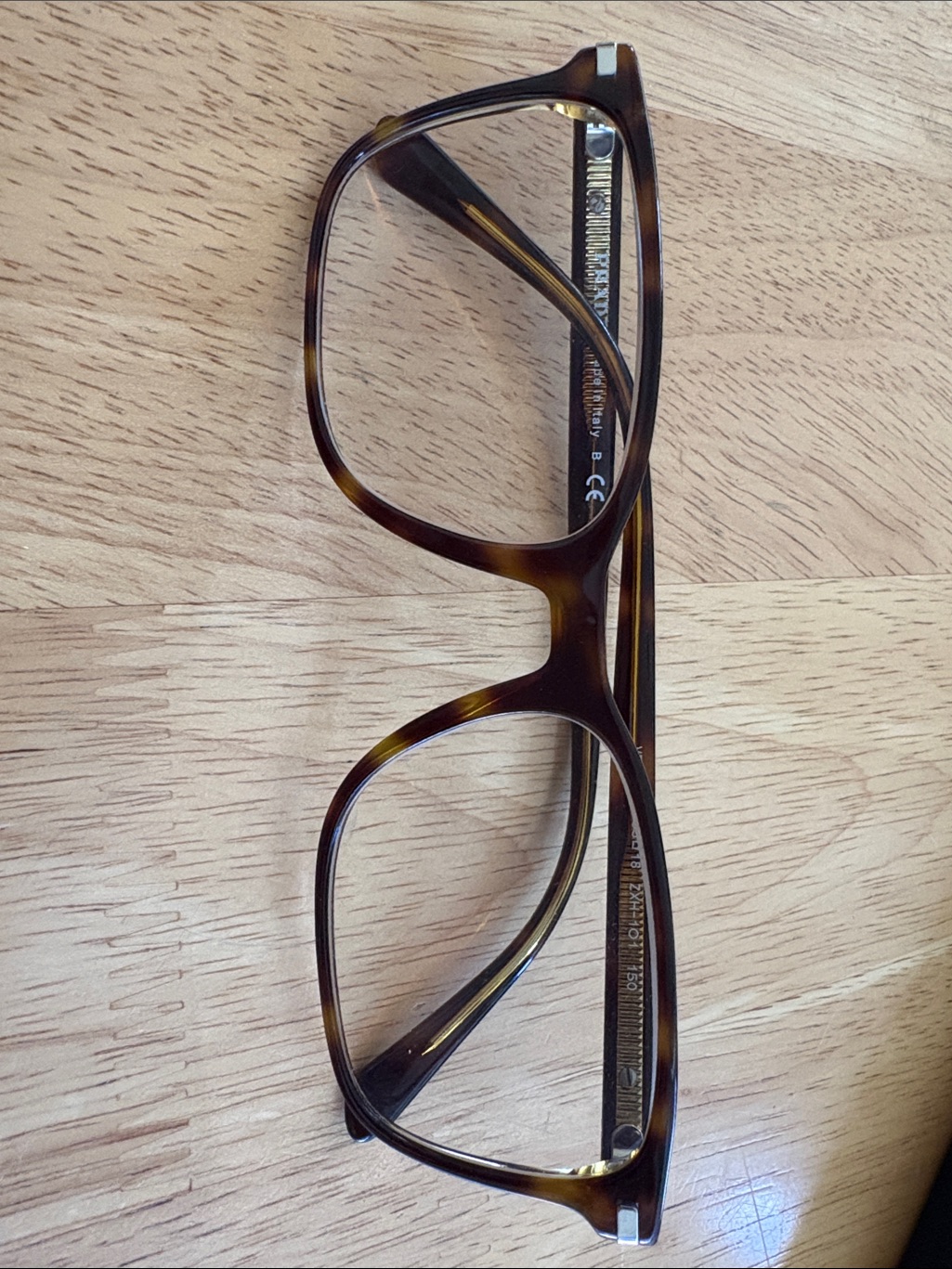 Prada Tortoiseshell Rectangle Eyeglass Frames